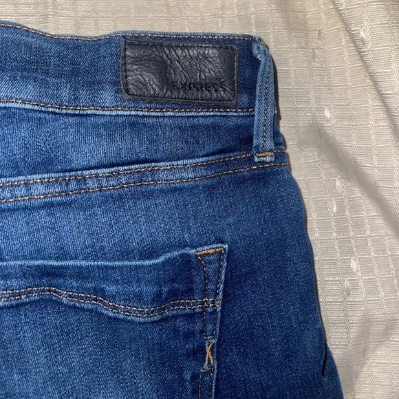 EUC Express Women’s Mid-Rise Blue Denim Jeggings - Picture 5 of 12